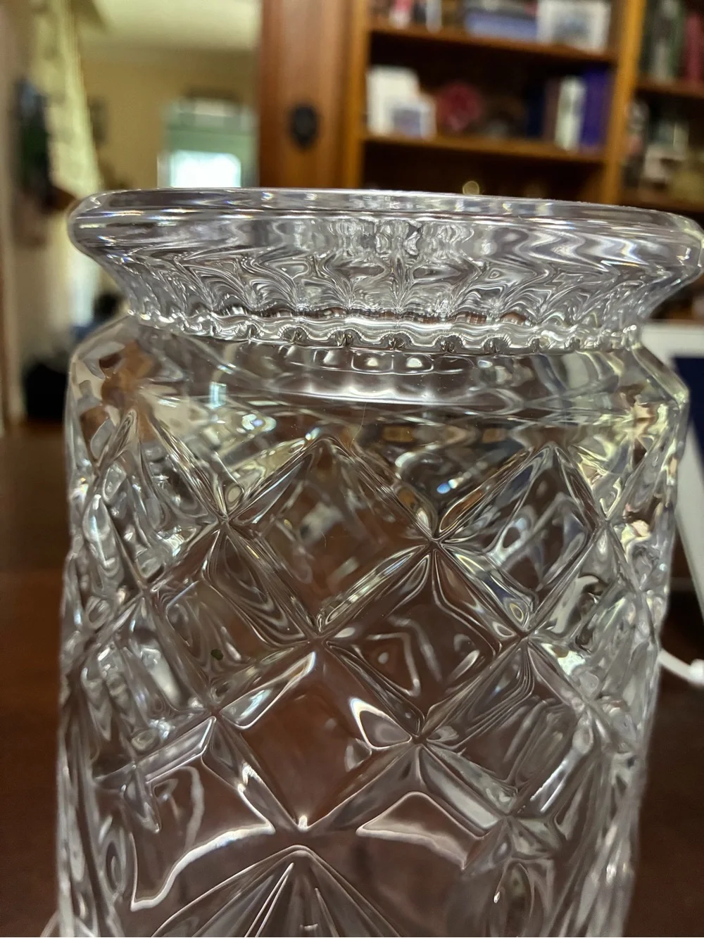 Vintage DePlomb Lead Crystal Flare Footed Vase - Classic Crystal Look
